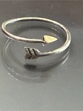 PURA VIDA Sterling silver Arrow Wrap Ring size 6